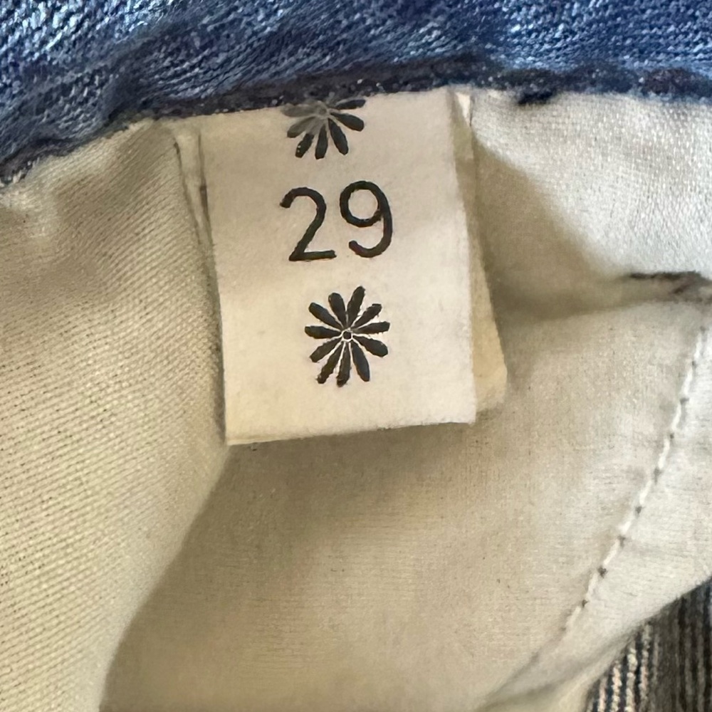 Show Me Your Mumu Brooklyn High Waist Distressed Raw Hem Jeans Size 29 - Picture 6 of 7